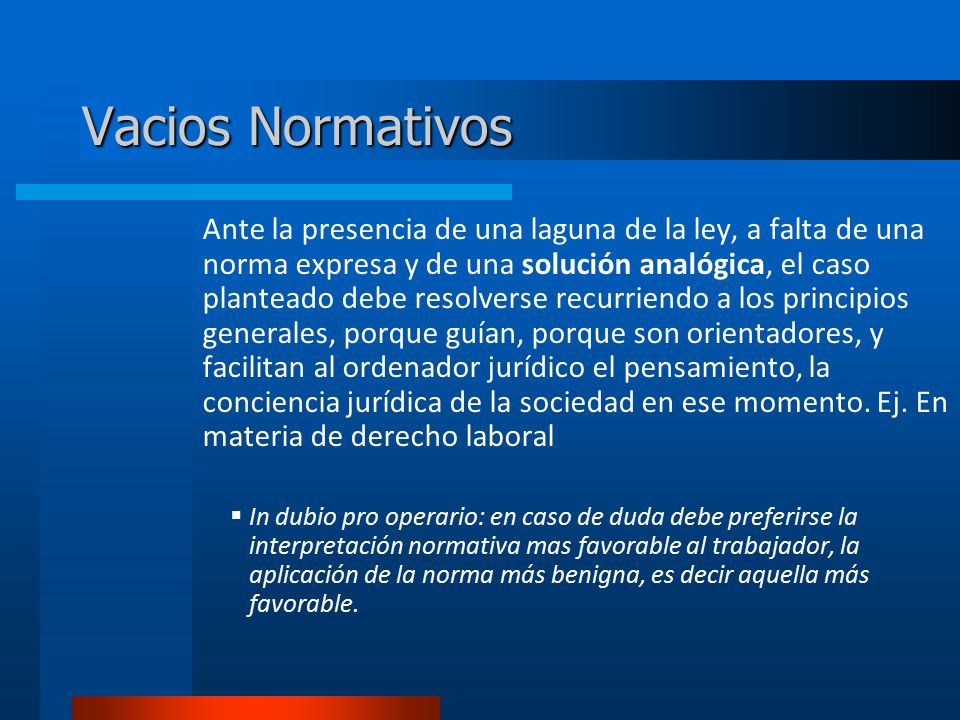 Vacios Normativos