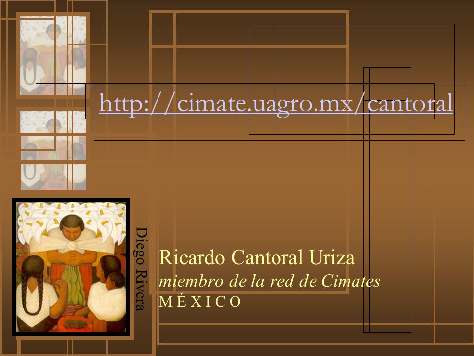 Ricardo Cantoral Uriza miembro de la red de Cimates M É X I C O