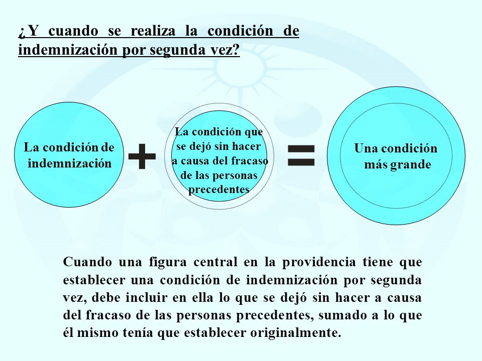 ¿Y cuando se realiza la condición de indemnización por segunda vez