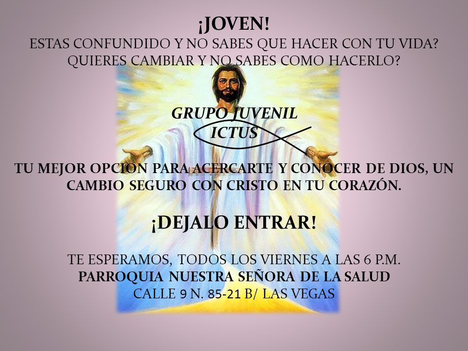 ¡JOVEN. ESTAS CONFUNDIDO Y NO SABES QUE HACER CON TU VIDA