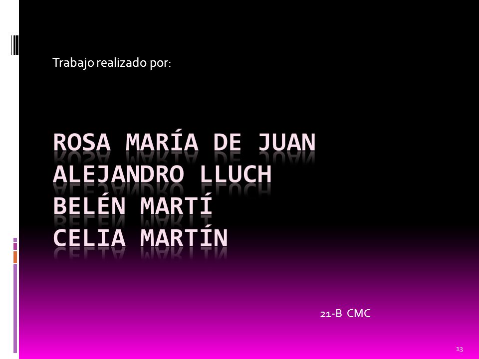 Rosa María de Juan Alejandro Lluch Belén Martí Celia Martín