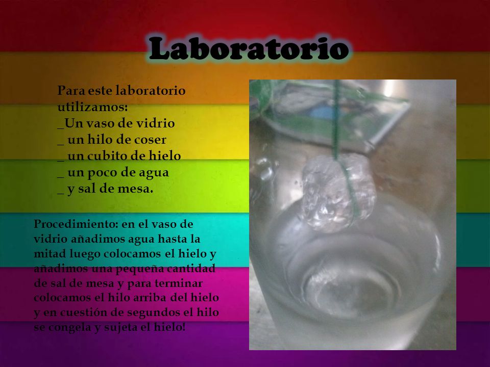 Laboratorio Para este laboratorio utilizamos: _Un vaso de vidrio