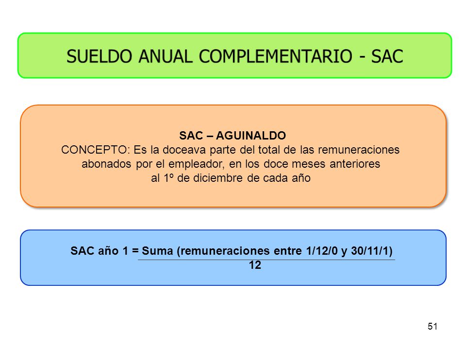 SAC año 1 = Suma (remuneraciones entre 1/12/0 y 30/11/1)