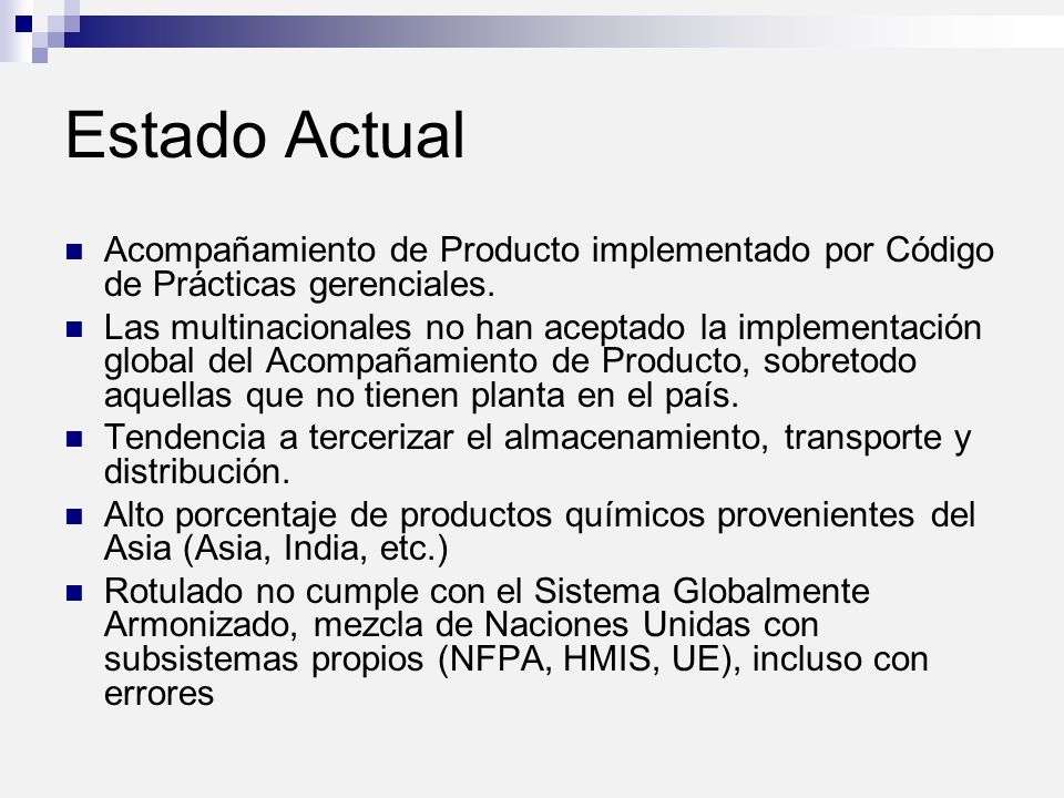 Estado Actual Acompañamiento de Producto implementado por Código de Prácticas gerenciales.