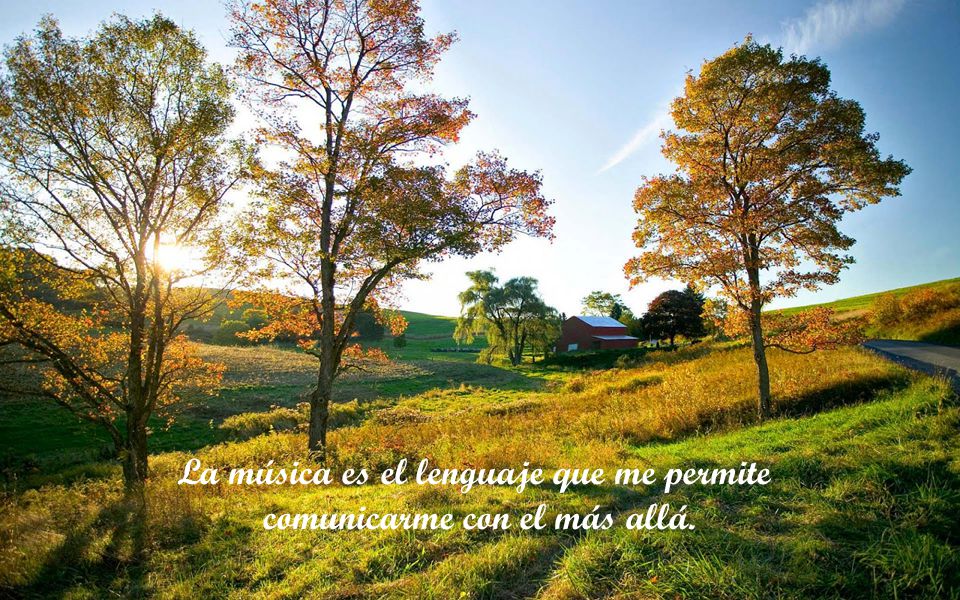 La música es el lenguaje que me permite comunicarme con el más allá.