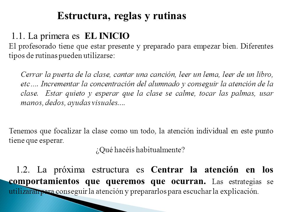 ¿Qué hacéis habitualmente