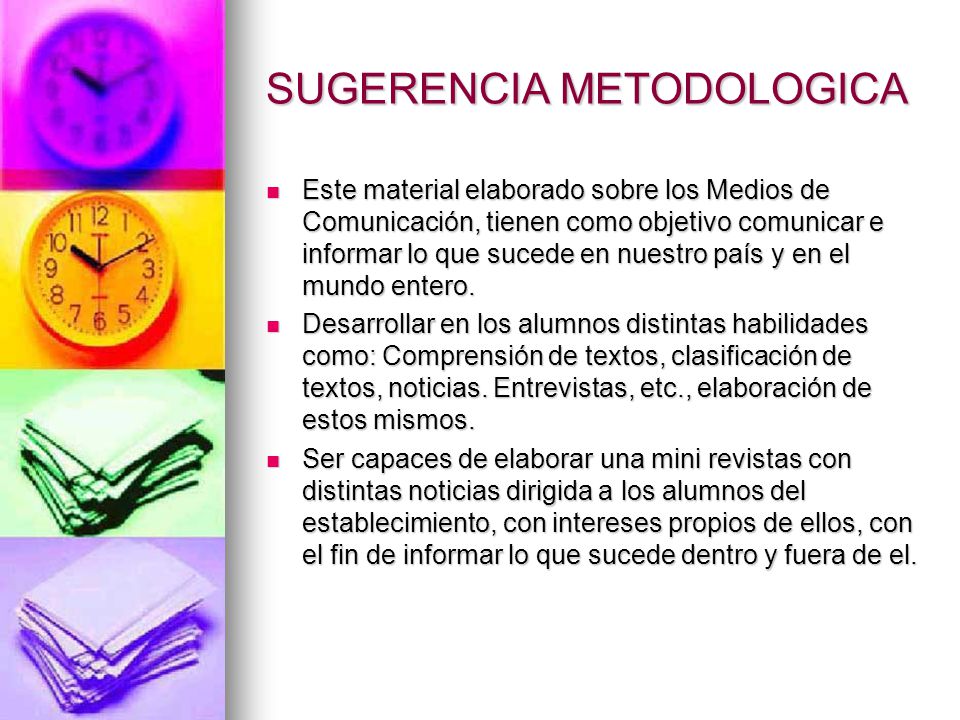SUGERENCIA METODOLOGICA