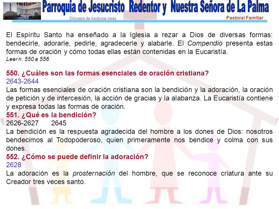 550. ¿Cuáles son las formas esenciales de oración cristiana