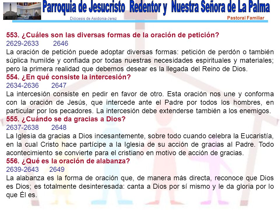 553. ¿Cuáles son las diversas formas de la oración de petición