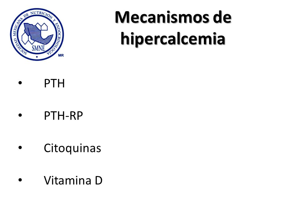 Mecanismos de hipercalcemia