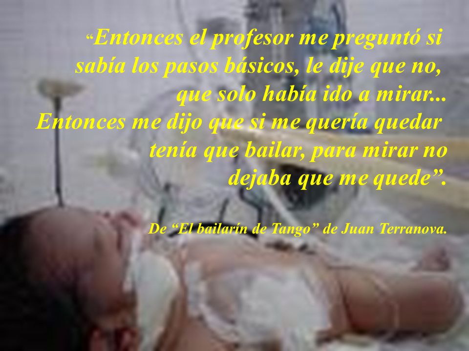sabía los pasos básicos, le dije que no, que solo había ido a mirar...