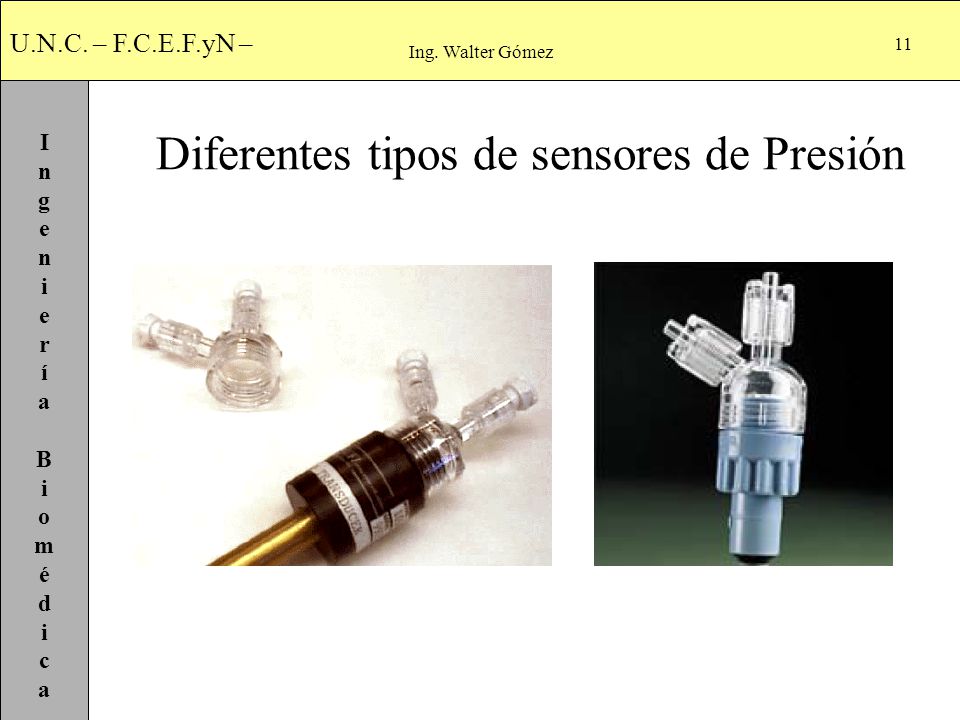 Diferentes tipos de sensores de Presión
