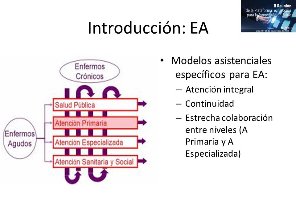 Modelos asistenciales específicos para EA:
