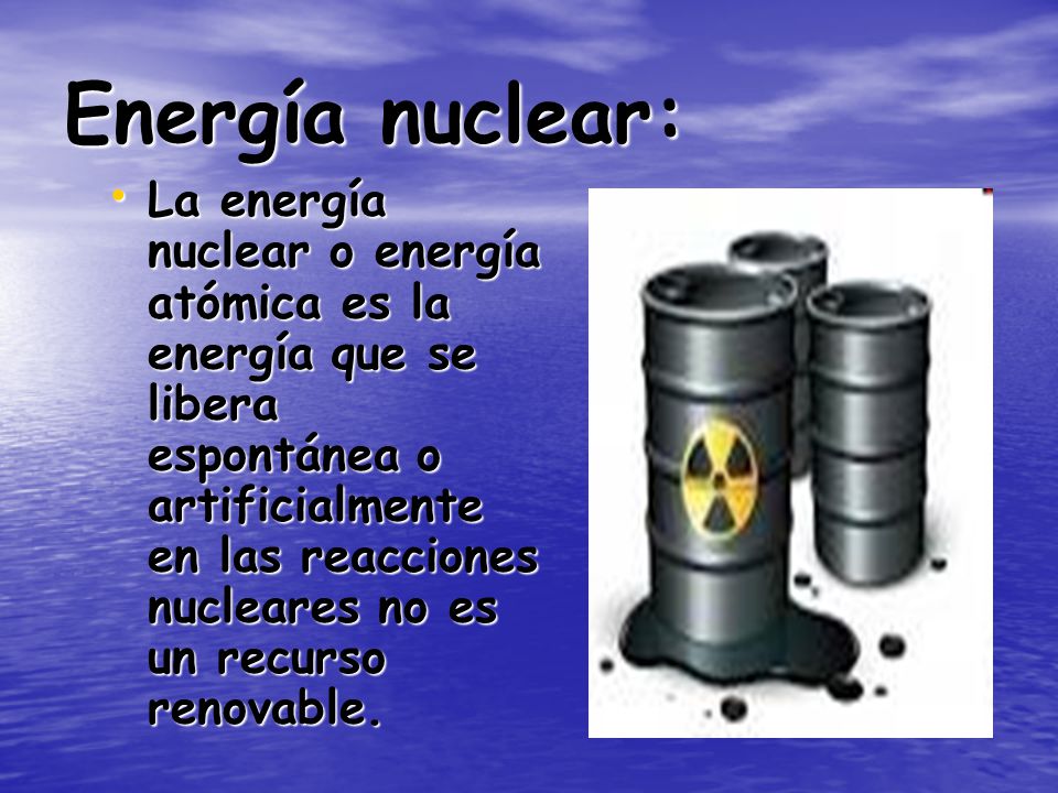 Energía nuclear: