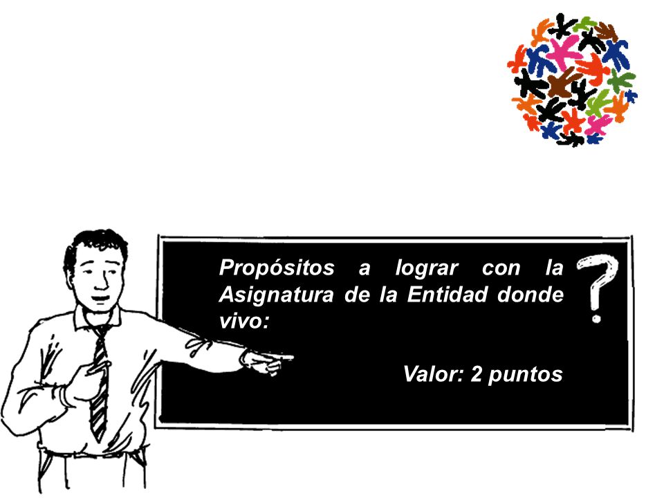 Propósitos a lograr con la Asignatura de la Entidad donde vivo: