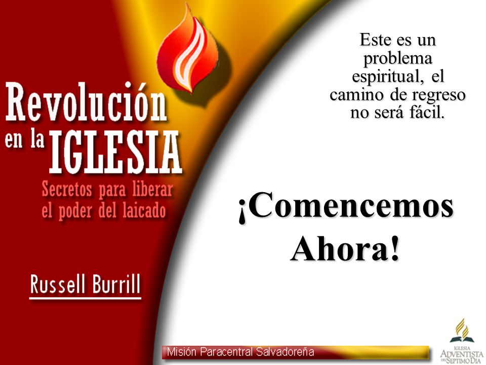 Este es un problema espiritual, el camino de regreso no será fácil.