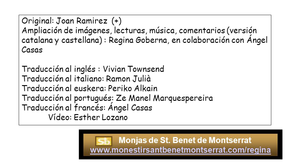 Original: Joan Ramirez (+)