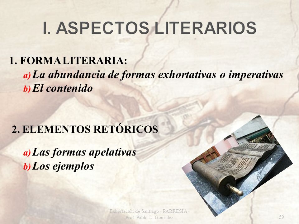 Exhortación de Santiago - PARRESÍA - Prof. Pablo L. González