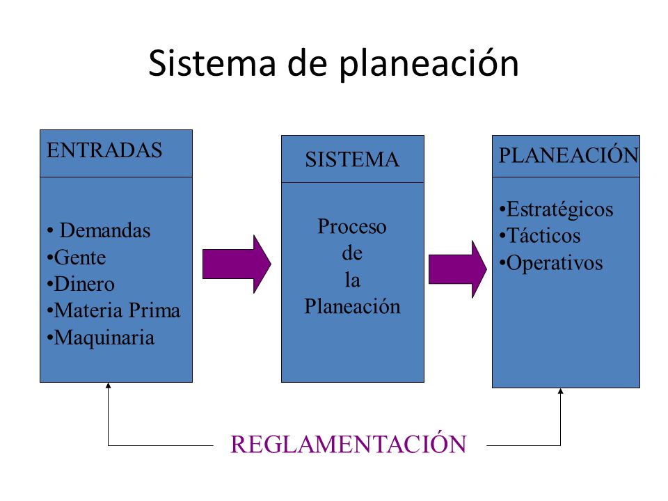 Sistema de planeación REGLAMENTACIÓN ENTRADAS SISTEMA PLANEACIÓN