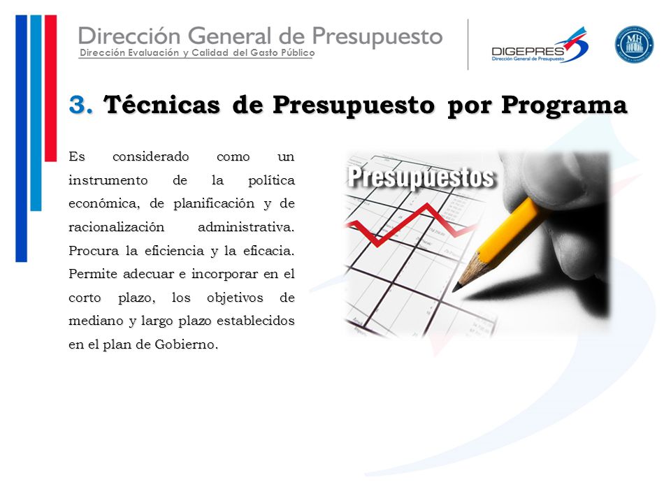 3. Técnicas de Presupuesto por Programa