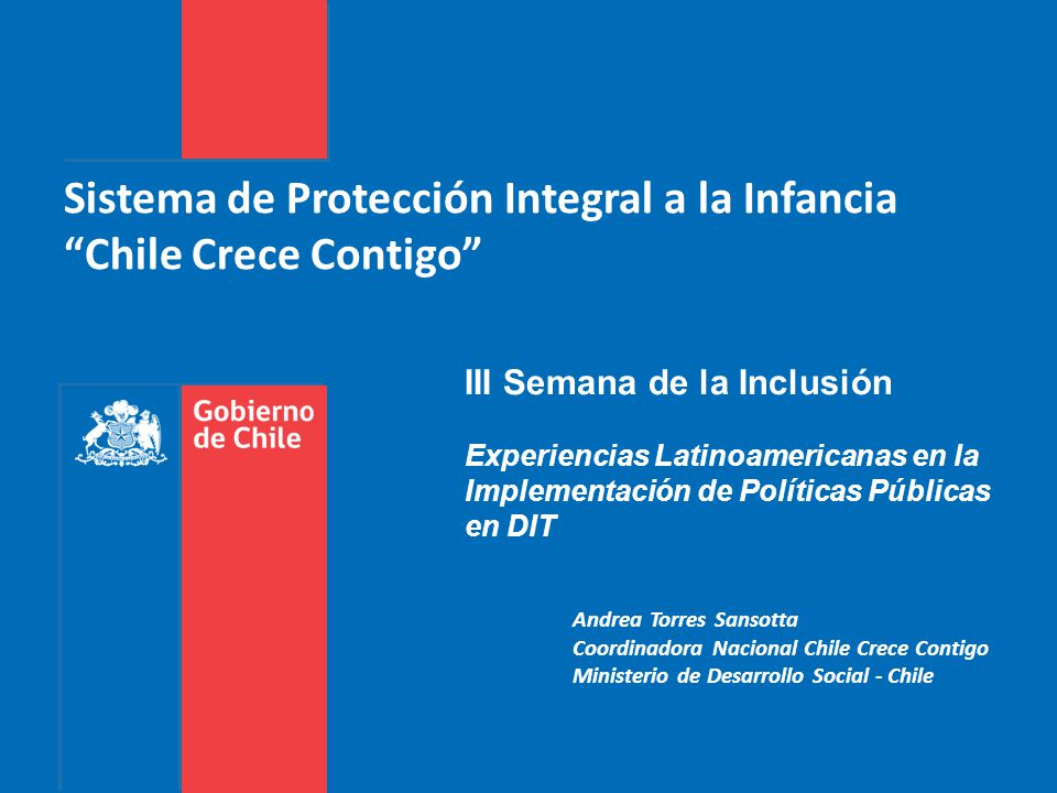 Sistema de Protección Integral a la Infancia Chile Crece Contigo