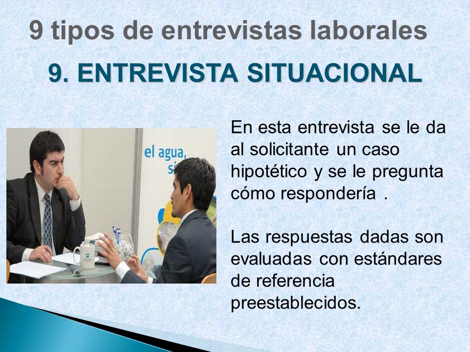 9. ENTREVISTA SITUACIONAL