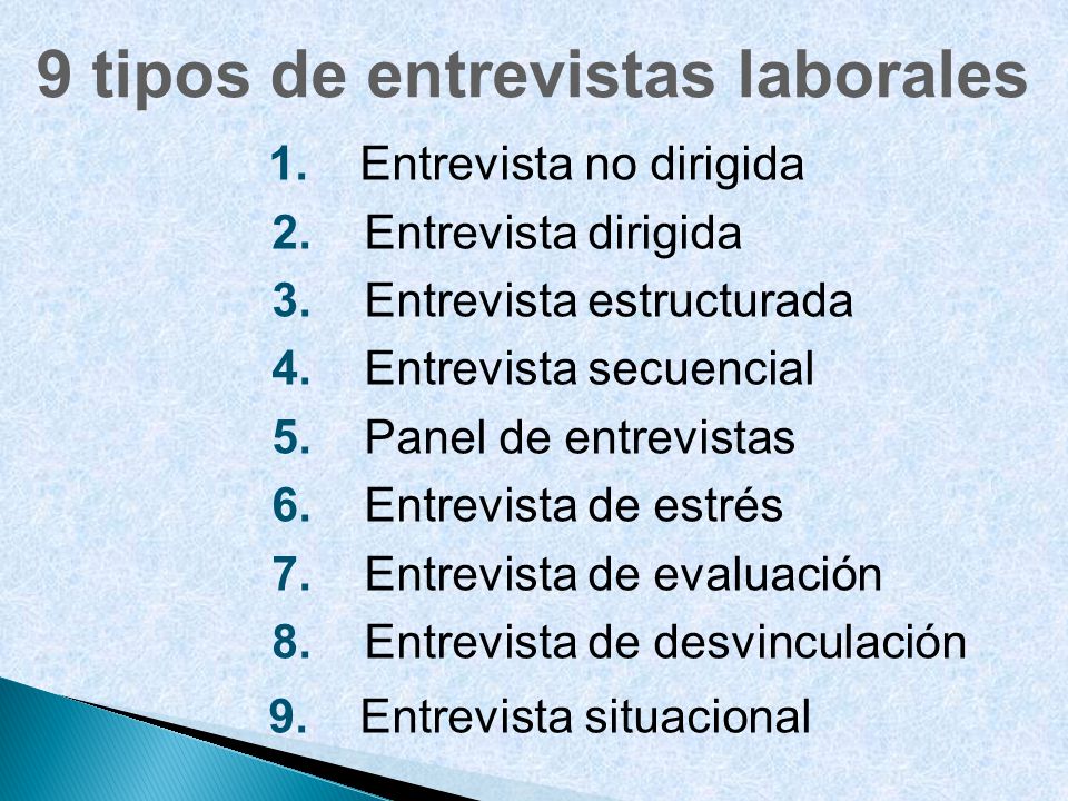 9 tipos de entrevistas laborales