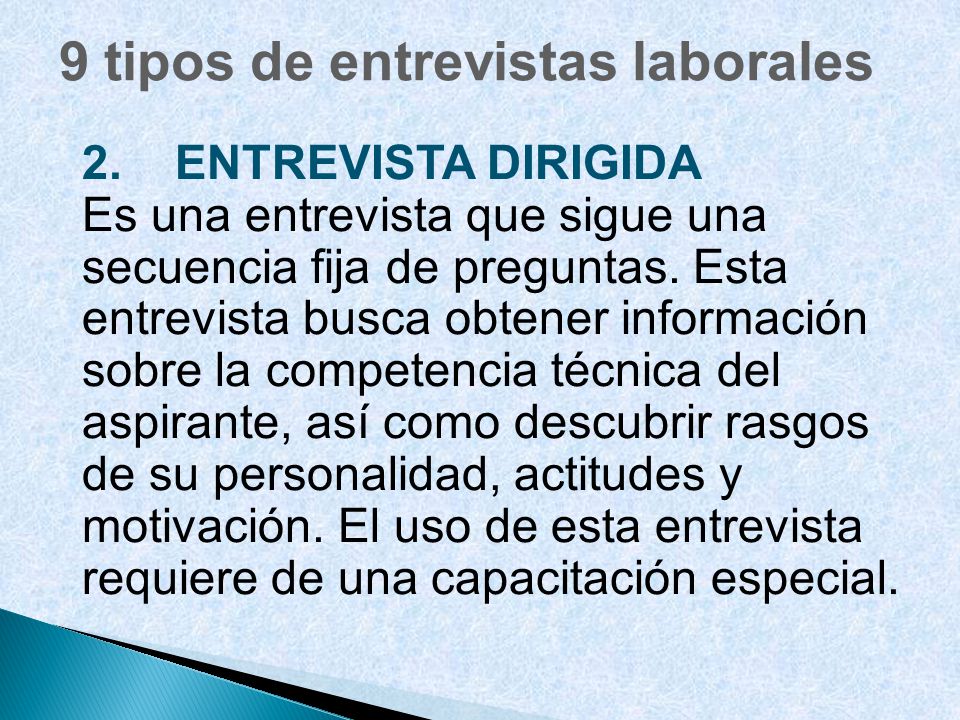 9 tipos de entrevistas laborales