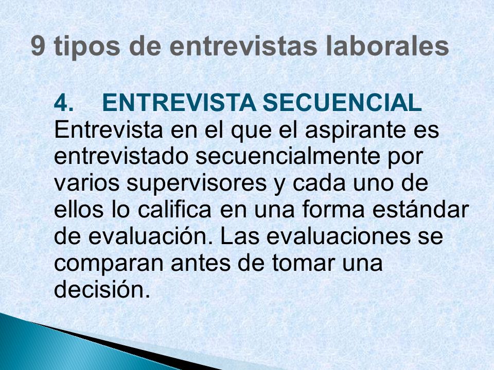 9 tipos de entrevistas laborales