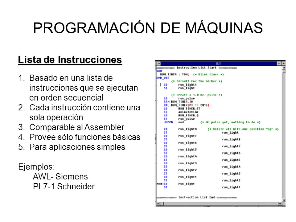 PROGRAMACIÓN DE MÁQUINAS