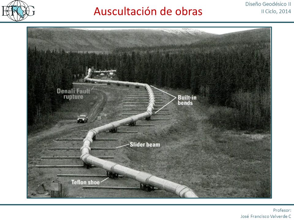 Auscultación de obras Diseño Geodésico II II Ciclo, 2014 Profesor: