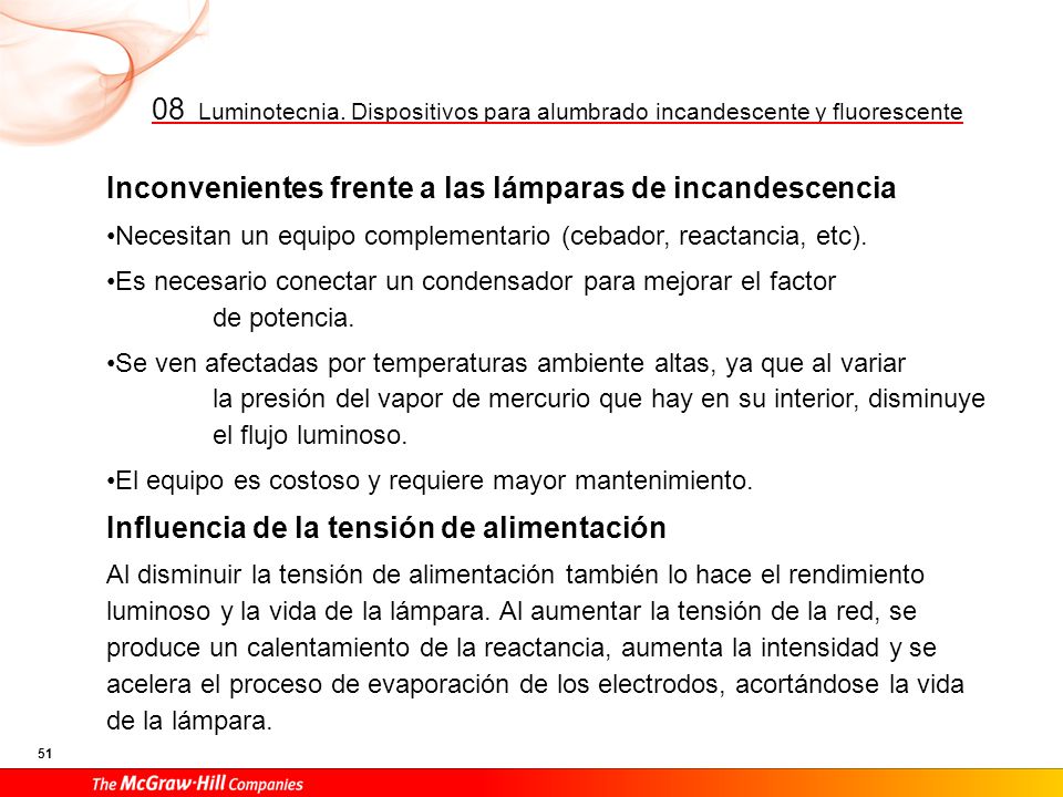 Consecuencias K. Solución de averías en equipos fluorescentes Cebador