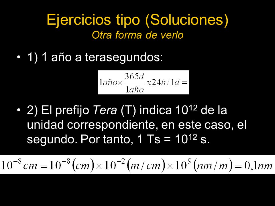 Ejercicios tipo (Soluciones) Otra forma de verlo