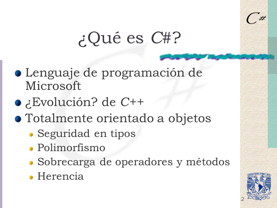 ¿Qué es C# Lenguaje de programación de Microsoft ¿Evolución de C++