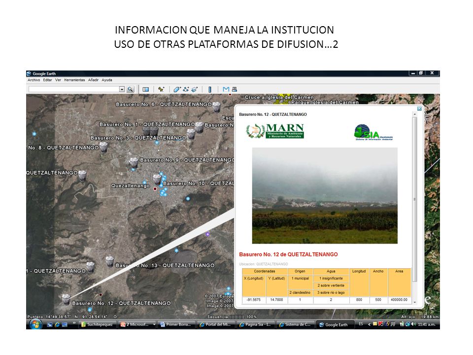 INFORMACION QUE MANEJA LA INSTITUCION USO DE OTRAS PLATAFORMAS DE DIFUSION…2
