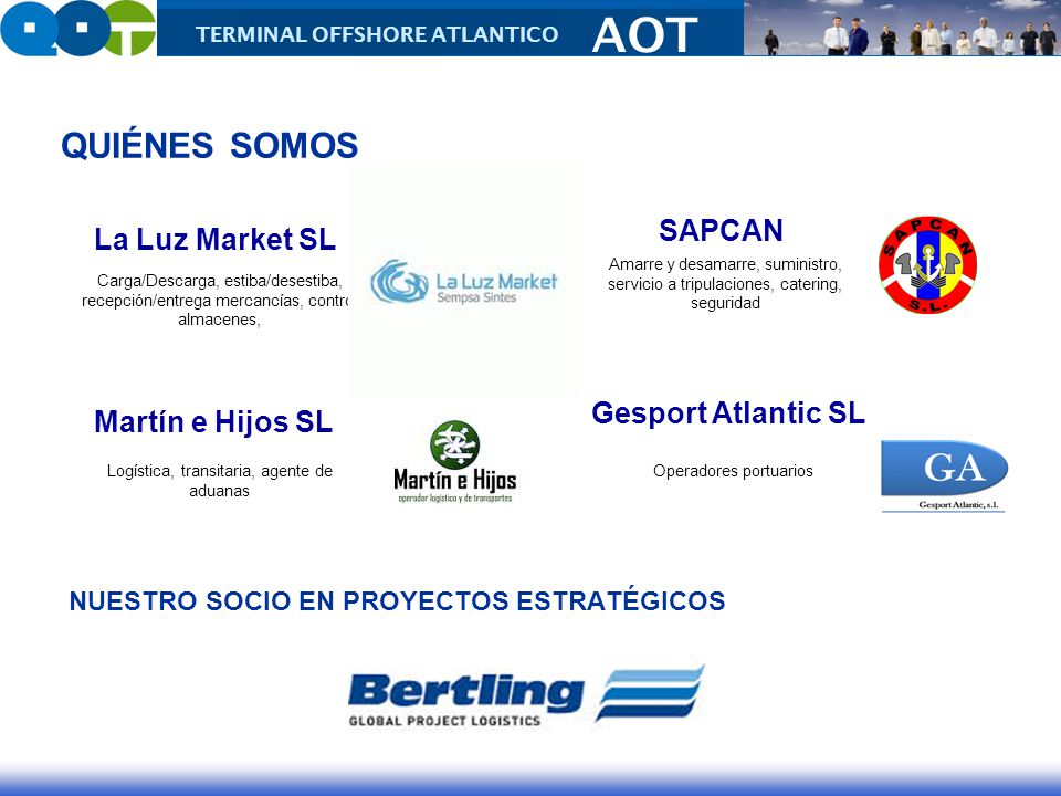 QUIÉNES SOMOS SAPCAN La Luz Market SL Gesport Atlantic SL