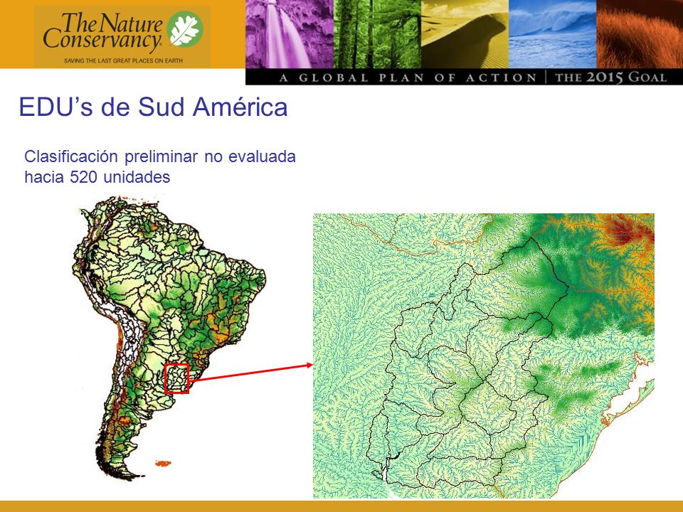 EDU’s de Sud América Clasificación preliminar no evaluada hacia 520 unidades