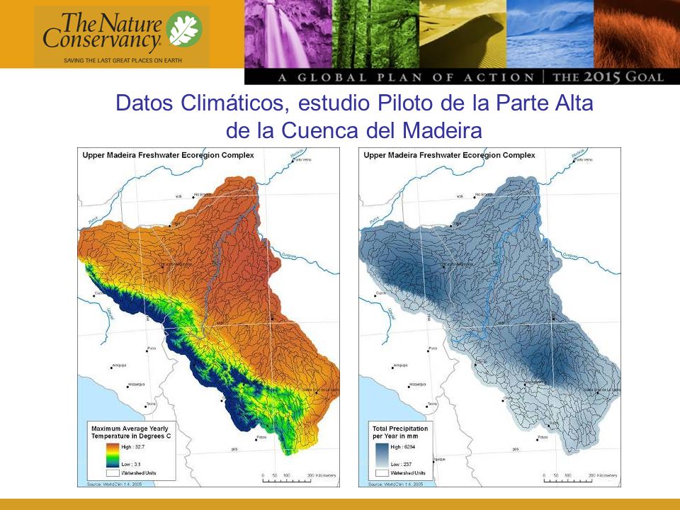 Datos Climáticos, estudio Piloto de la Parte Alta de la Cuenca del Madeira