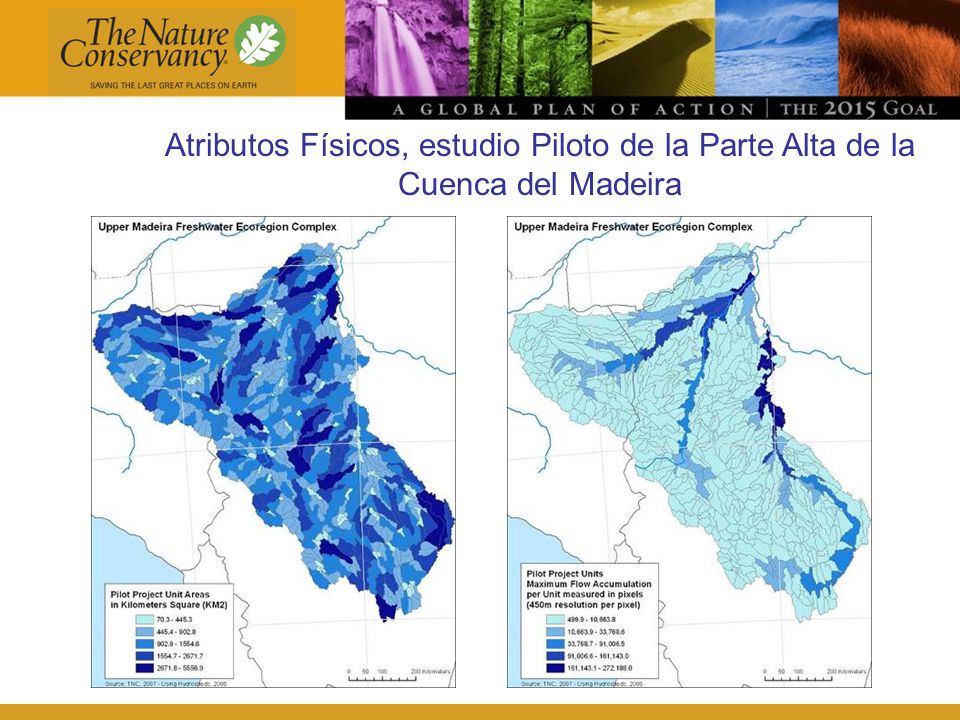 Atributos Físicos, estudio Piloto de la Parte Alta de la Cuenca del Madeira