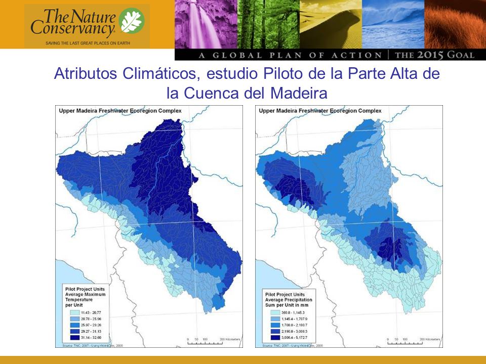 Atributos Climáticos, estudio Piloto de la Parte Alta de la Cuenca del Madeira