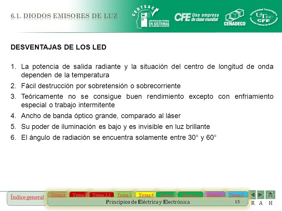 Fácil destrucción por sobretensión o sobrecorriente