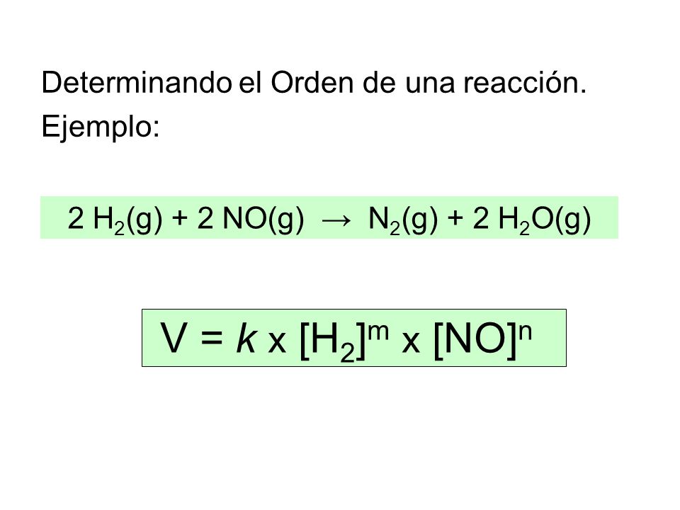2 H2(g) + 2 NO(g) → N2(g) + 2 H2O(g)