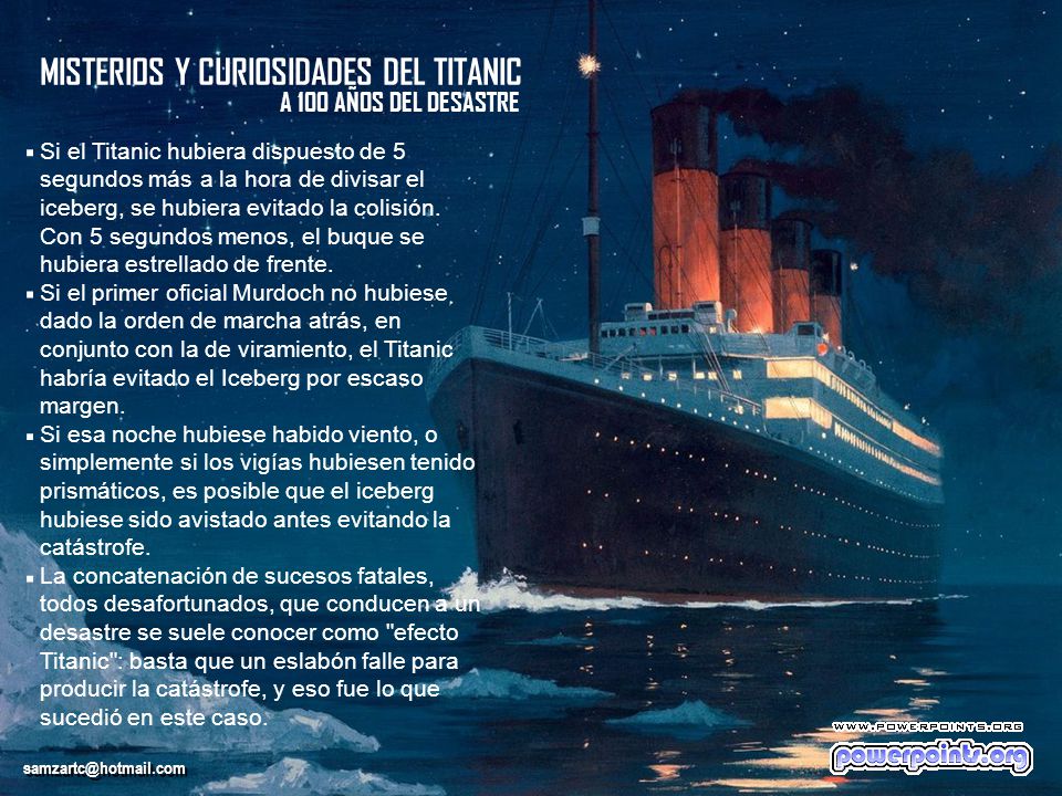 MISTERIOS Y CURIOSIDADES DEL TITANIC A 100 AÑOS DEL DESASTRE