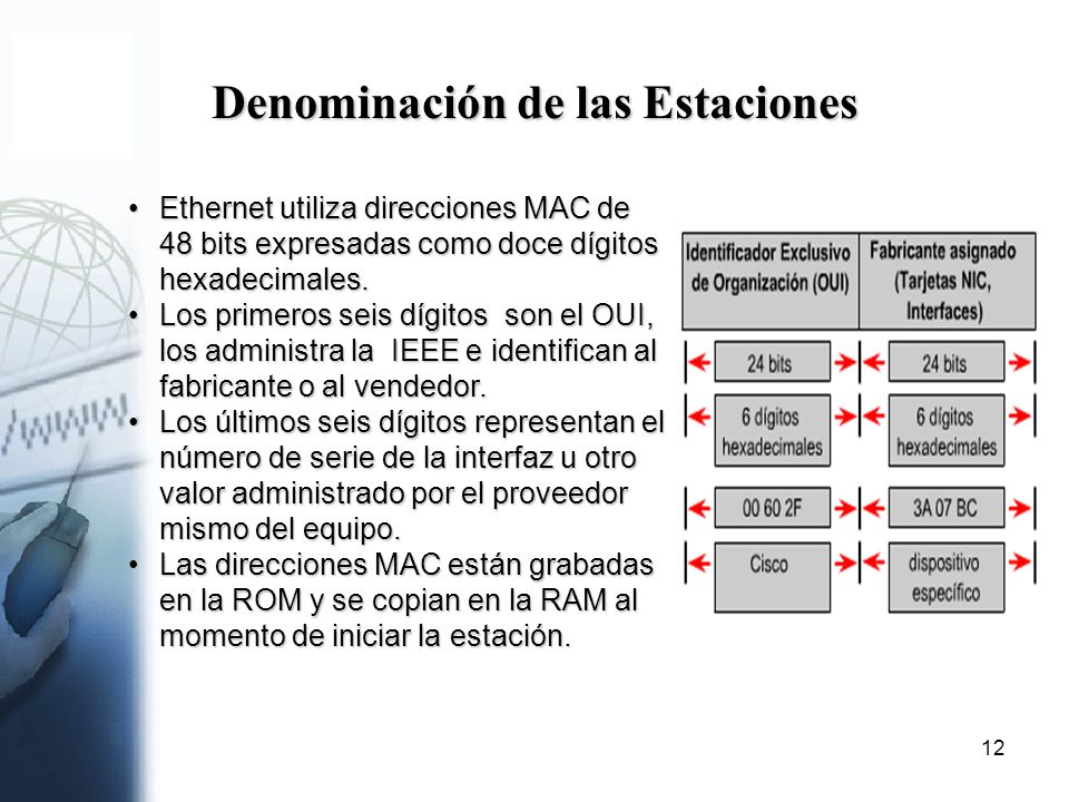 Denominación de las Estaciones