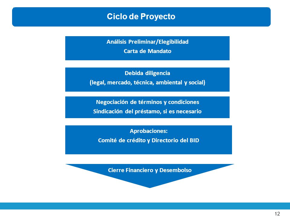 Ciclo de Proyecto Análisis Preliminar/Elegibilidad Carta de Mandato