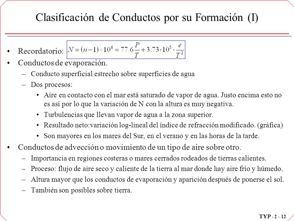 Clasificación de Conductos por su Formación (I)