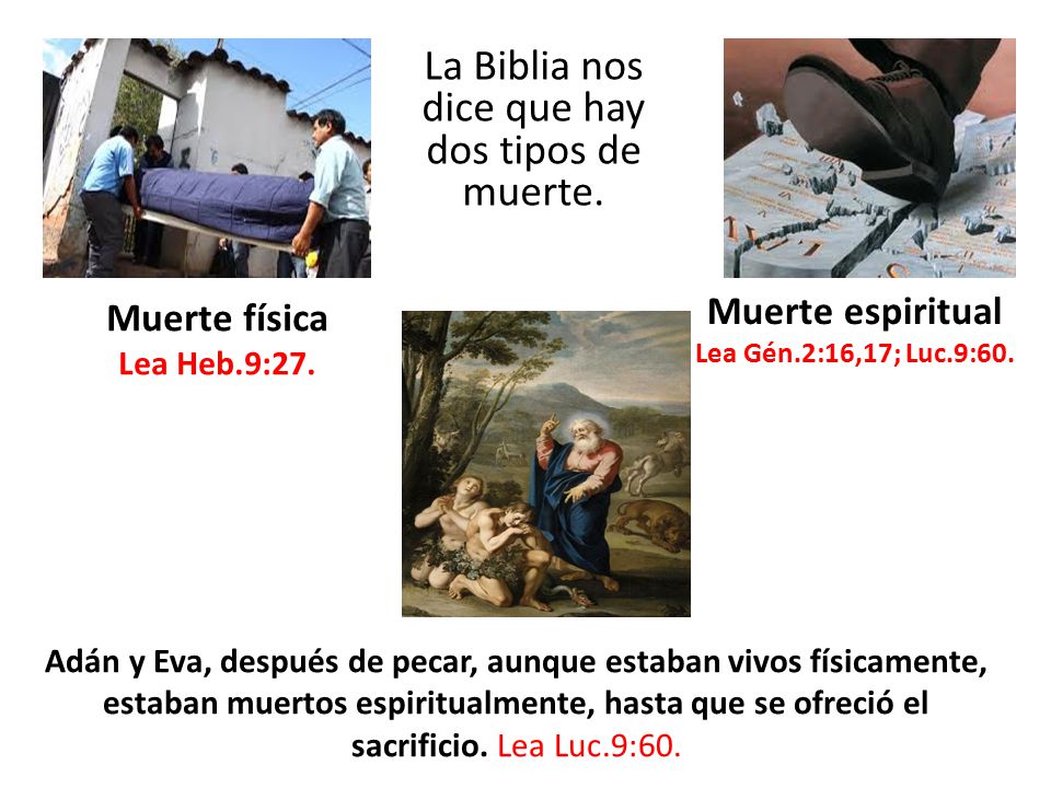 La Biblia nos dice que hay dos tipos de muerte.