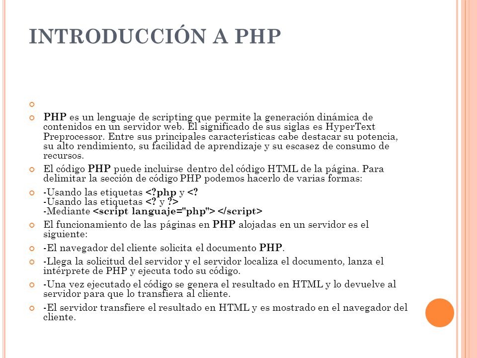 PHP TODO SOBRE PHP. - ppt descargar