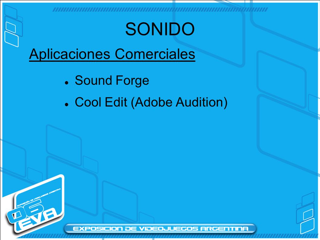 SONIDO Aplicaciones Comerciales Sound Forge Cool Edit (Adobe Audition)