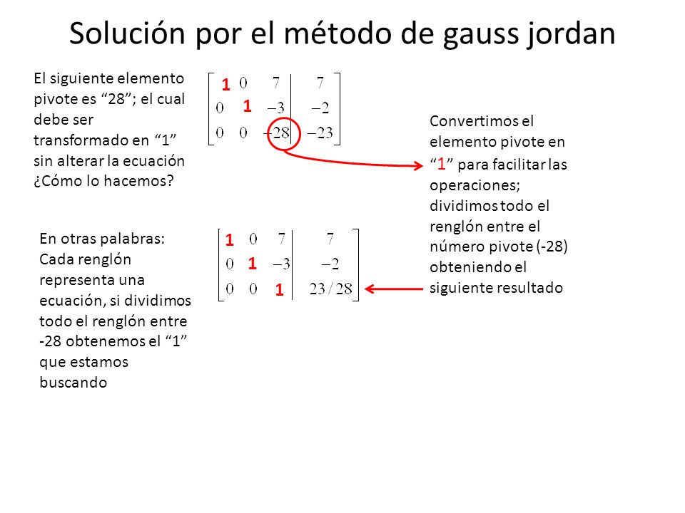 Resolver el siguiente sistema de ecuaciones por el método de gauss jordan -  ppt video online descargar
